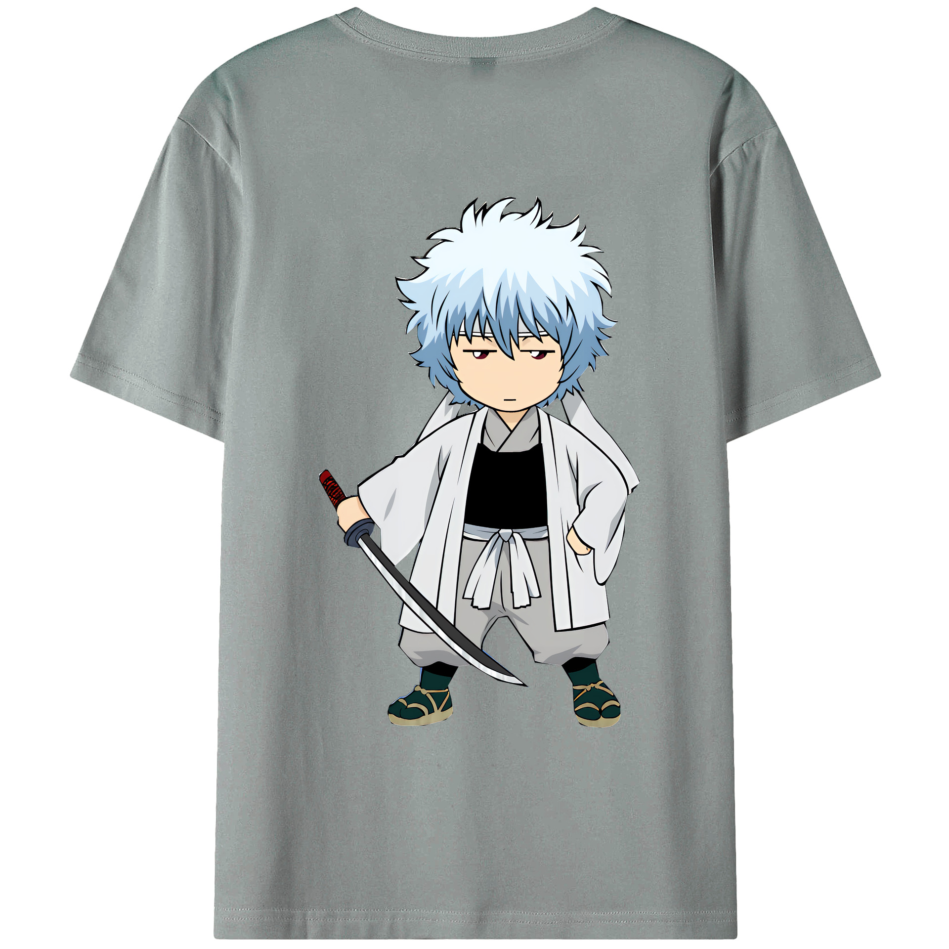（画像用） ぎんたま 坂田銀時（さかたぎんとき） 神楽 志村新八（しむら しんぱち） GINTAMA Sakata Gintoki Kagura Shimura Shinpachi 綿100％ メンズ半袖Tシャツ（バックプリント） 通気性